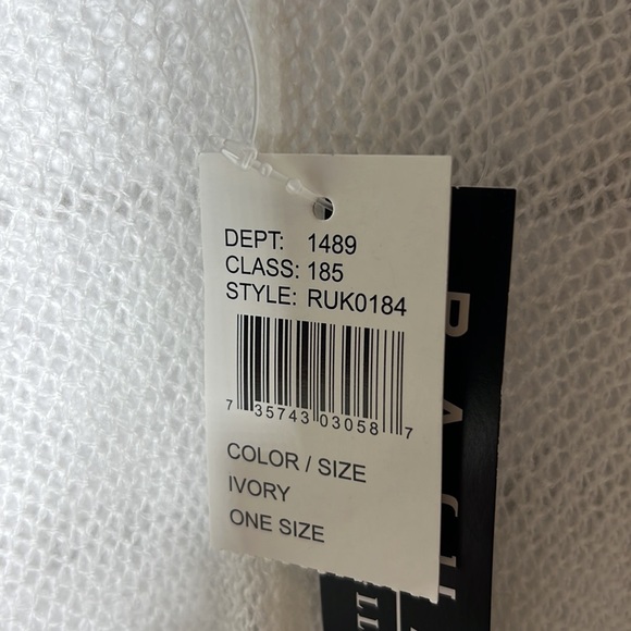 Basha accessories ivory topper drape open front cardigan one size - Picture 7 of 9